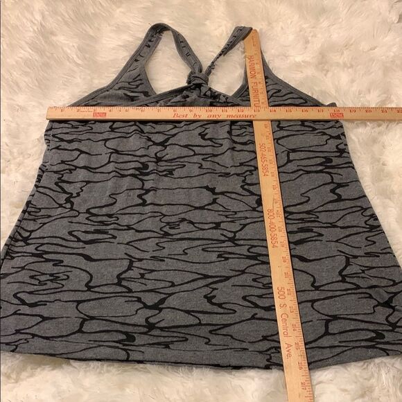 Old Navy GrayBlack Boxy Tank Top Relaxed Fit - Picture 3 of 5